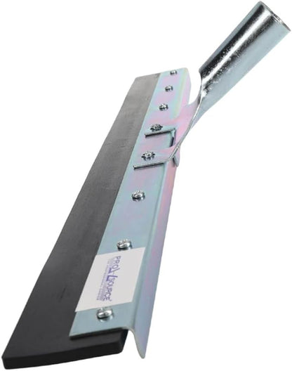PRO SOURCE 24" Wide Petroleum-Resistant Straight-Blade Floor Squeegee: Taper Handle Connection