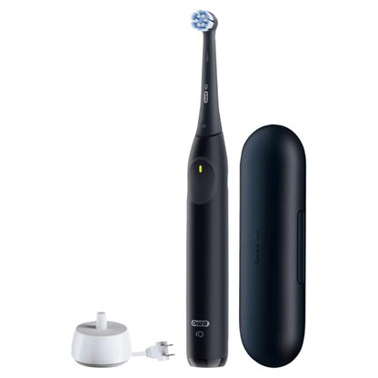 Oral-B Rechargeable Electric Toothbrush, iO Limited Simple Clean, 3 Cleaning Modes, Automatic Pressure Sensor to Protect Gums, Travel Case, Night Black (Pack of 3)