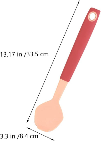 Hemoton Long Handle Silicone Dish Brush 10.43 Inch Durable Kitchen Cleaning Tool with Ergonomic Non-Slip Handle for Pots and Dishwashing