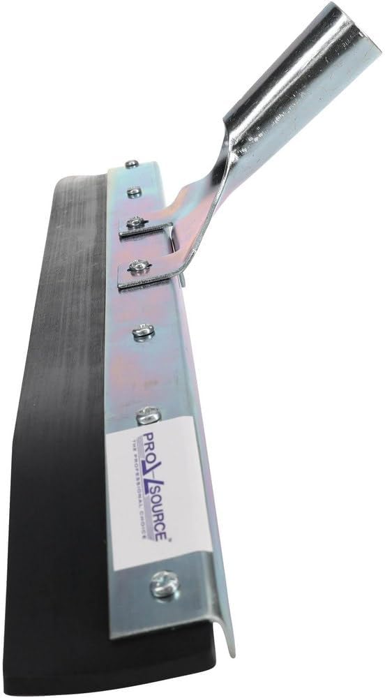 PRO SOURCE 24" Wide Petroleum-Resistant Curved-Blade Floor Squeegee: Taper Handle Connection