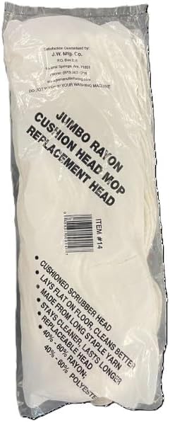 Jumbo Rayon Replacement Mop Head 4-Pack