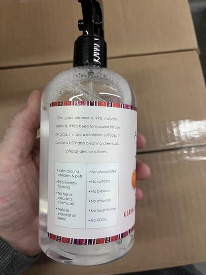 Angie's Special Touch Natural Glass & Mirror Cleaner, 99% Naturally Derived, No Harsh Chemicals, 16 fl oz
