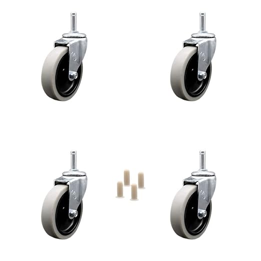 Service Caster Brand – Compatible with/Replacement for - Carts - Rubbermaid - Series 4000, 3355-88, 3424-88