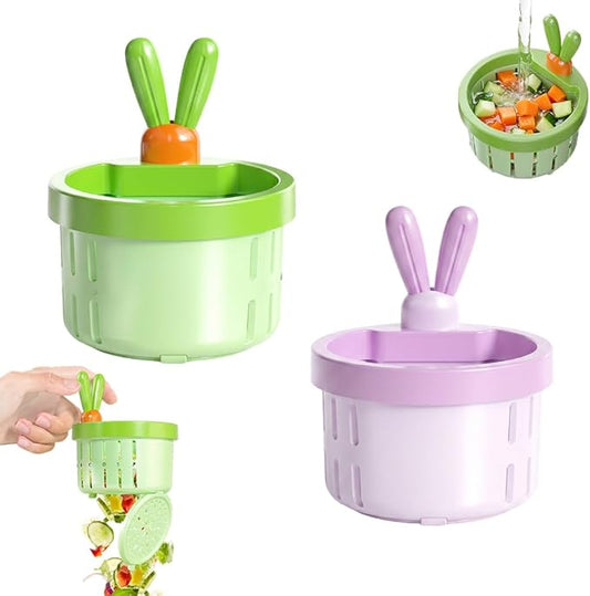 2 Pcs Cactus Sink Drain Strainer – Press-to-Dump Kitchen Sink Filter Basket, 3 Inch Food Residue Collector with One-Press Lifting Stopper, Multifunctional Waste Catcher for Home (Set B)