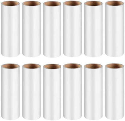 Lint Roller Refills for Pet Hair -1080 Sheets(12packs), 6.3 in Long,1.5 in Diameter,Extra Sticky for Clothes Dog &Cat Hair