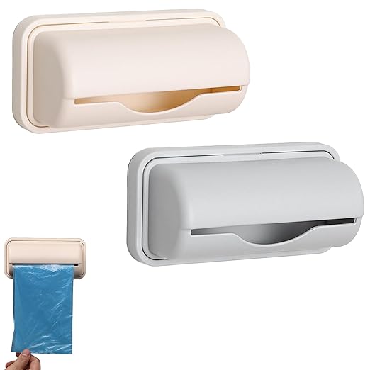 2 Pcs Small Bin Liner Kit,Trash Bag Dispenser for Bottom of Can,Trash Can Liner Dispenser,Trash Can Bag Dispenser,Small Trash Bag Dispenser,Fine Liner Trash Bags,for Kitchen Bathroom Toilet
