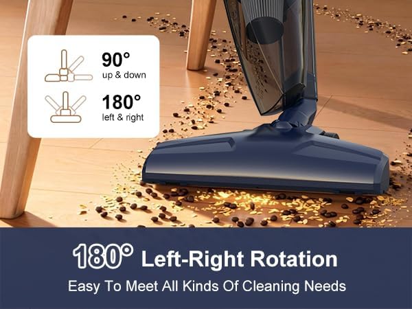 Corded Stick Vacuum Cleaners for Home,14KPa Powerful Suction with 600W Motor, Lightweight Vacuum Cleaner with 16.4Ft Cord, 0.7 Liters Capacity, 3-in-1 Handheld for Hardwood Floor Pet Hair