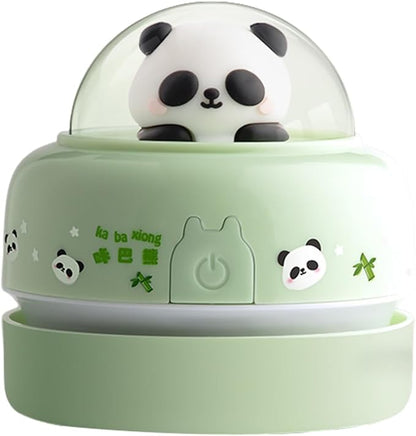 Talent Star Mini Desktop Vacuum Cleaner, Portable Battery Powered Vacuum Cleaner for Desk Cordless 360-degree Rotatable Desktop Vacuum for Cleaning Eraser Crumbs Hairs Crumbs Keyboard Green