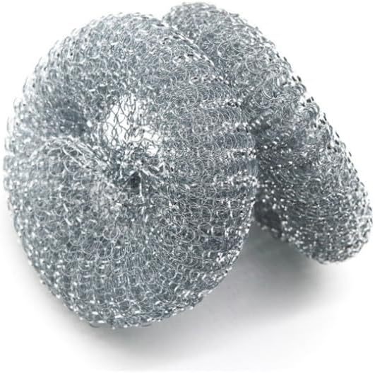 Swift-Scrub Non-Scratch Wire Steel Scrubber for Sustainable Cleaning of Utensils, Dishes, Counters, Sinks and Wet and Dry Cleaning Multipurpose Dish Wash Scrubber | (Steel-Wire Bowl, Pack of 4)