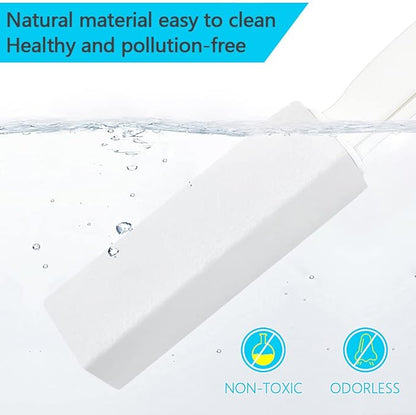 4TH Pumice Stone for Toilet Bowl Cleaning,Powerfully Remove Stubborn Stains： Limescale,Hard Water Ring,Calcium Buildup,Iron,Rust