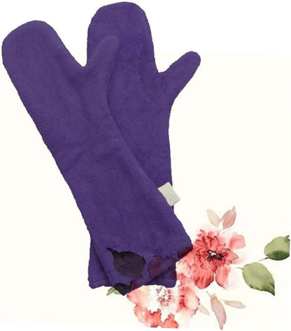 Kisangel PET Cleaning Gloves for Dogs Absorbent Dog Wash Gloves Set for Drying and Grooming for Quick Drying and Paw Cleaning Random Color