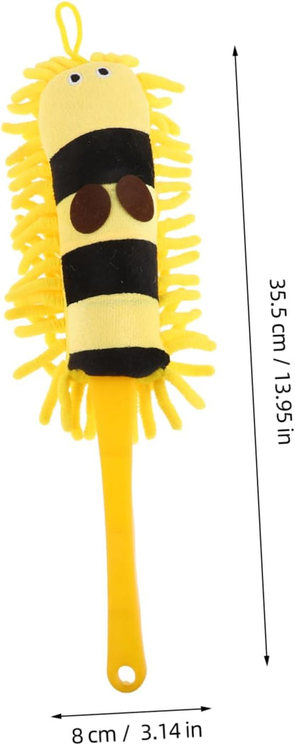Cartoon Chenille Car Wash Brush with Long Handle Versatile Microfiber Duster for Vehicle Cleaning and Household Use Cute Animal Design for Efficient Dust Removal