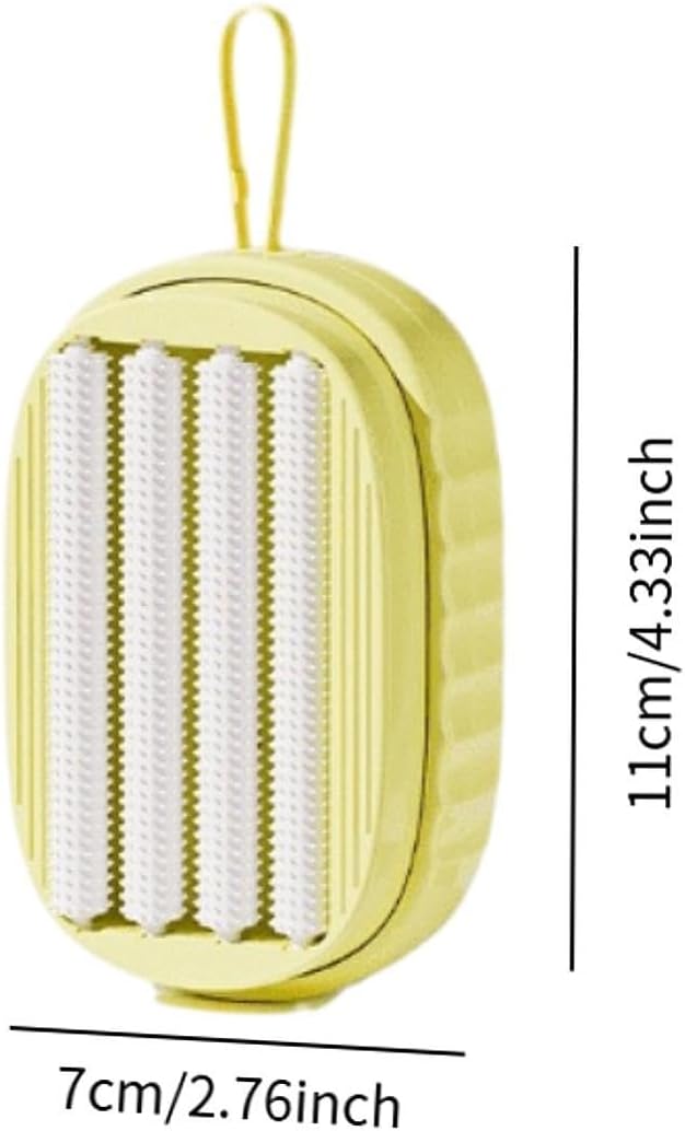 predolo Soap Dispenser Brush for Cleaning Tiles and Sinks, Yellow