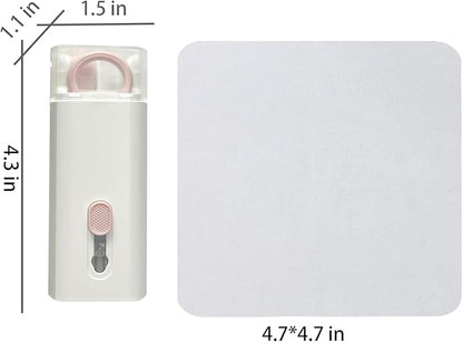 7 in 1 Electronic Cleaner kit - Keyboard Cleaner, Keyboard Cleaning Kit, Laptop Cleaner with Brush, Electronic Cleaner for Laptop/Phone/Computer/Screen (Give Away a Flannel Cloth) Pink