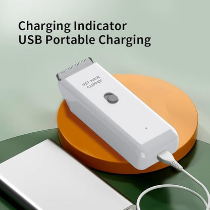Replaceable Charging Cable&Standard Size Ceramic Blade Set,Pet Dog Hair Clipper Cat Trimmer Used Blade