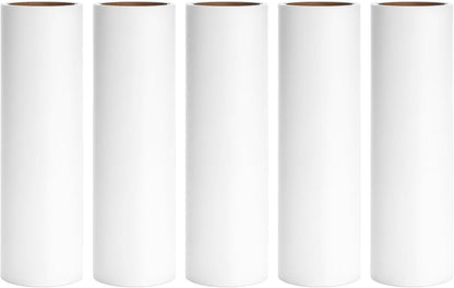 6.3 inch Large Lint Roller Refills Compatible with PetLovers BomDa YabeePet Fedicelly Large Lint Rollers for Pet Hair Extra Sticky 60 Sheets per Refill Pack of 5 Rolls 300 Sheets Total