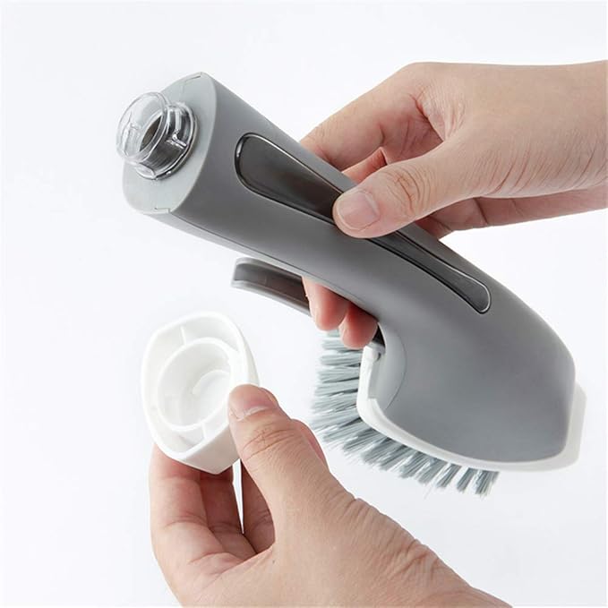 Yosoo Automatic Soap Dispensing Brush, Professional Anti Skid Handle, Easy to Use, with Pot Brush for Sink Kitchen (2)