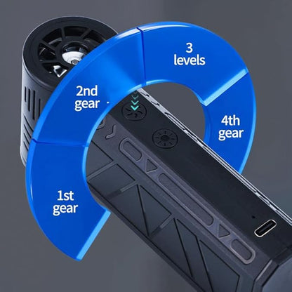 Electric Air Duster Vacuum 2-in-1, Canned Air Alternative Rechargeable Blower with 100,000 RPM, Mini Vacuum for Keyboard, PC, Car Interior, Home Cleaning(Black)