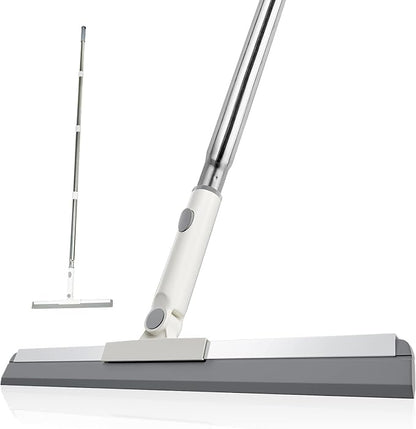 Floor Squeegee, Squeegee Broom for Floor with 62" Long Handle, Shower Squeegee for Tile Shower Walls,Garage, Deck, Bathroom, Glass,Window, Concrete Floor