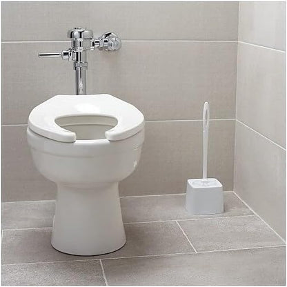 Rubbermaid Commercial Products 5" Toilet Bowl Brush Holder White Compact Design for Toilet Brush Storage for Bathroom/Professional/Janitorial Use