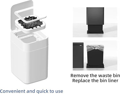 JU01 Automatic Trash Can Refill Bag Box | Hands-Free Replacement, Self-Sealing & Auto-Changing, Compatible with JU01 Smart Trash Can, 6-Pack (Approx. 180 Uses)