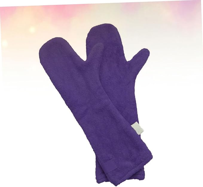 Kisangel PET Cleaning Gloves for Dogs Absorbent Dog Wash Gloves Set for Drying and Grooming for Quick Drying and Paw Cleaning Random Color