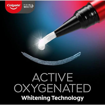 Colgate Visible White Teeth Whitening Pen, Teeth Stain Remover to Whiten Teeth Leave On Teeth Whitening Treatment with Active Oxygen Technology, Whitens Teeth in 14 Days 13g/0.5oz