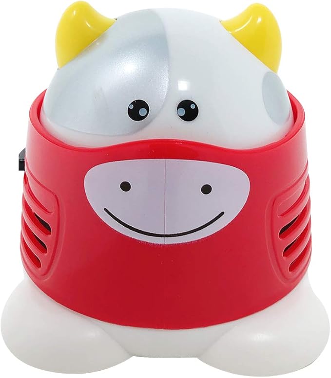 allydrew Cute Portable Mini Vacuum Cleaner for Home and Office, Cow