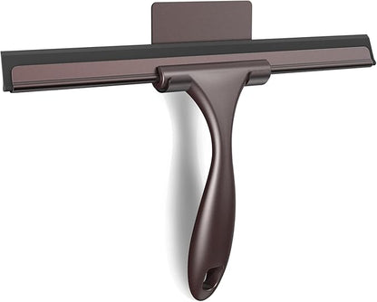 SetSail Shower Squeegee for Glass Doors All-Purpose Squeegee for Shower Glass Door Stainless Steel Window Squeegee with Hook for Car Windshield, 12 Inches