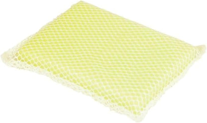 LOLA Nylon Net Sponge Cleaning Pad, Non Scratch Scrubbers, Safe on Non-Stick Surfaces & Coated Cookware & Dishes - Gentle Effective Cleaning, 1 Count