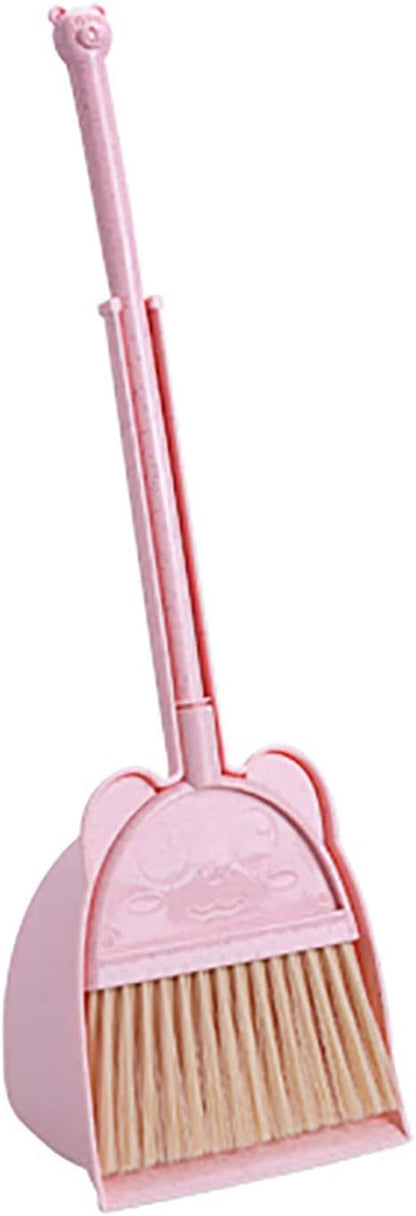 Heavy Duty Broom and Dustpan Set for Sweeping Lightweight, Indoor Tools with Long Handle, Static-Free Bristles Ideal for Hardwood Floors, Tile, Pet Hair and Daily Use