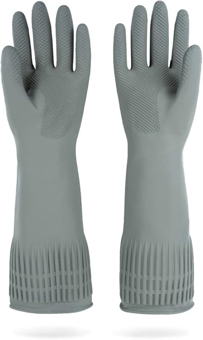 DABOGOSA MAMISON Reusable Household Dishwashing Cleaning Rubber Gloves, Non-Slip Kitchen Glove (1 Pair)