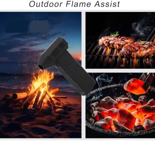 Mini Turbo Fan Air Blower, 130000RPM Handheld Electric, Powerful Wind Speed 5600mAh Brushless Motor Mini Fan for Dust Snow Blowing