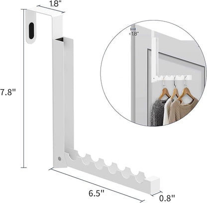 Inntop Over The Door Hanger Hooks for Clothes, Over The Door Clothes Drying Rack for Laundry, Heavy Duty Metal Foldable Portable Clothing Hanging Rack (2 Pack)