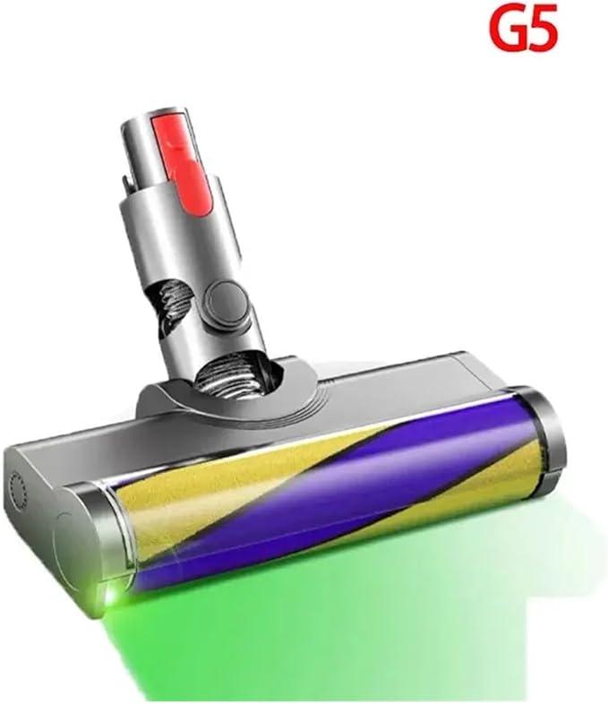 Laser Floor Brush， Compatible For Dyson ，V10 V15 V11 V8 V7 V10 Slim V12 G5 Soft Suction Head LED Floor Brush Accessories(G5)