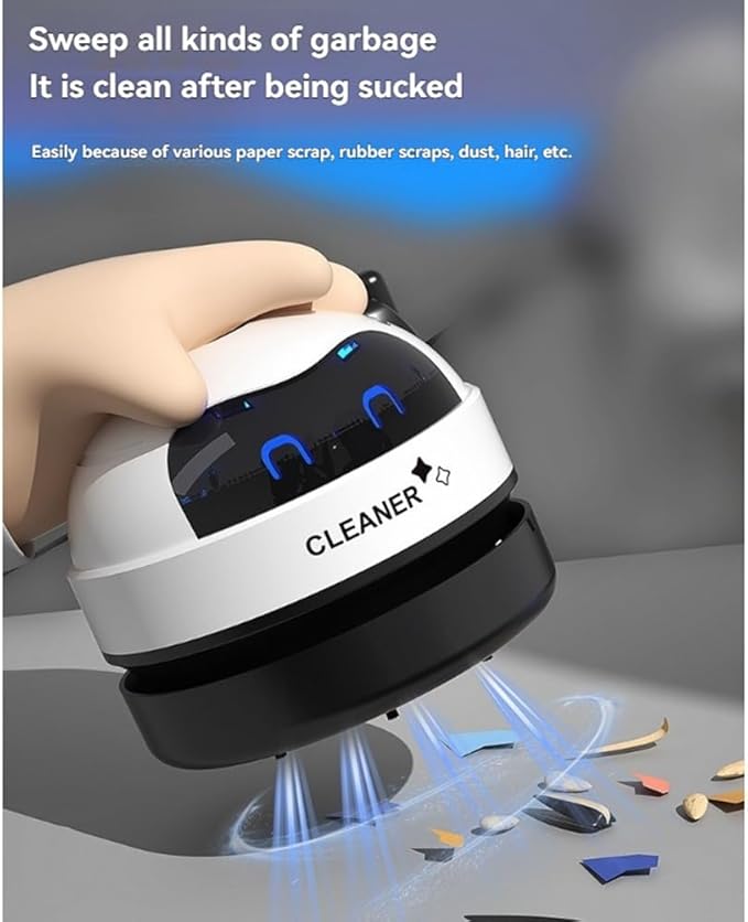 Desktop Cleaner Vacuum Cleaner for Home Table Sweeper Mini Vacuum Cleaner USB Rechargeable Wireless Cleaner A