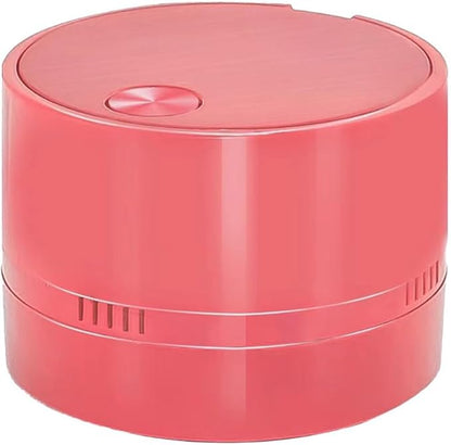 for Mini Desktop Vacuum Cleaner with High Suction Power, Portable Handheld for Vac for Crumbs and Debris on Desk, Keyboard, Sofa, Office and Home Use(Pink)