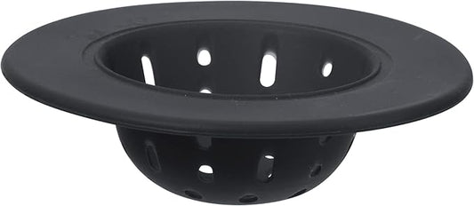 OGGI Silicone Sink Strainer- Great Kitchen Sink Strainer, Sink Drain Strainer, Drain Stopper, Sink Plug, 4.6˝ Diameter Rim, Black