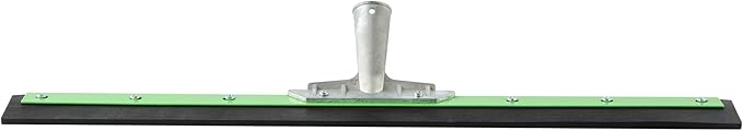 Restaurantware-SQUEEGEE ONLY: Clean Tek Professional 24 Inch Floor Squeegee, 1 Broom With Rubber Blade - Handle Sold Separately, Heavy-Duty, Green Steel Wiper, Ideal For Floor, Tiles