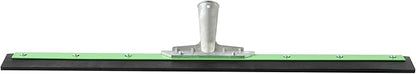 Restaurantware-SQUEEGEE ONLY: Clean Tek Professional 24 Inch Floor Squeegee, 1 Broom With Rubber Blade - Handle Sold Separately, Heavy-Duty, Green Steel Wiper, Ideal For Floor, Tiles