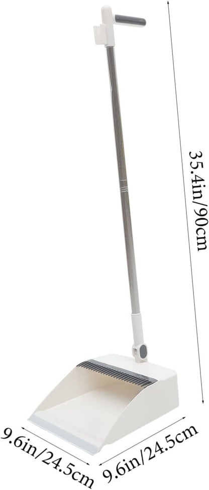 Dustpan and Broom Set Brush for Home Cleaning Long Handle Broom Kit Comfortable Sweep Decorative Brush