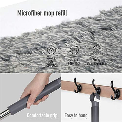 X3 Mop Replacement Microfiber Cleaning Pads, 4 Pack of Reusable Flat Mop Heads (Pads fit Original X3 Mop Only)
