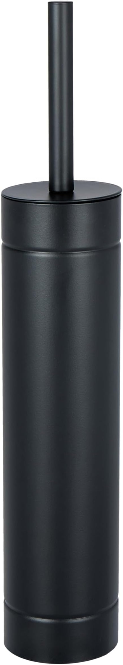 Bath Bliss Toilet Brush with Weighted Base | Slender Design | 360 Degree Brush | Bathroom Cleaning | Black