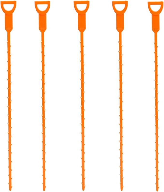 Drain Snake for Kitchen Sink & Toilet, Handheld Drain Auger for Hair Clog Removal, 20-Foot Flexible Drain Cleaner Tool for Bathroom Shower Drain Pipe, 20.47 x 0.79 x 0.79 Inches (5,Small)