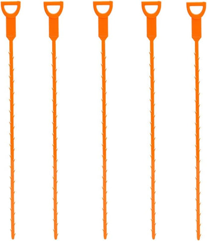 Drain Snake for Kitchen Sink & Toilet, Handheld Drain Auger for Hair Clog Removal, 20-Foot Flexible Drain Cleaner Tool for Bathroom Shower Drain Pipe, 20.47 x 0.79 x 0.79 Inches (5,Small)