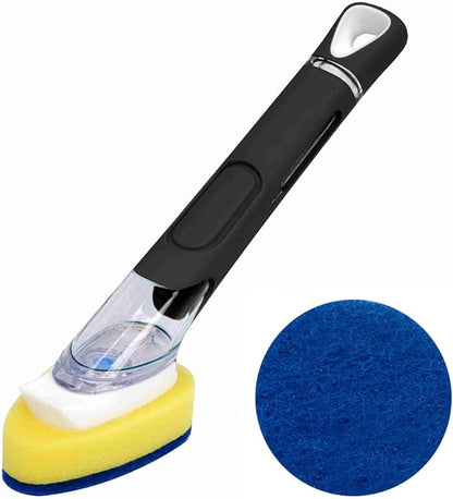 CELOX Dish Wand for Kitchen Sink Cleaning, Dish Scrubber with Soap Dispenser