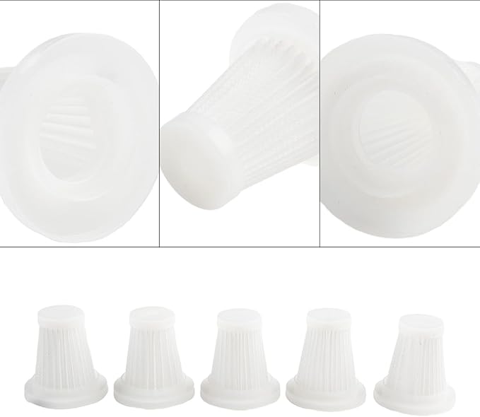 Washable HEPA Replacement Filters For Handheld Car & Cordless Desk Vacuum Cleaners - Car Vacuum Cleaner Replacement Filters, Dust Filter(5pcs)