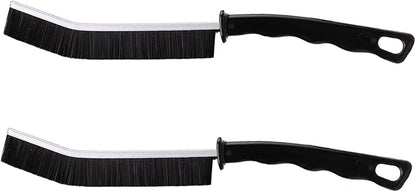 2 Pcs Crevice Cleaning Brush Hard Bristle Gap Brush Multifunctional for Bathroom Household Kitchen Tiles Window Crevice Cleaning Tool (Style 2)