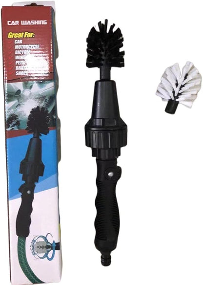 Vehicle Wash Tools Wheel Tire for Detailing Cleaning Brush Water-Powered Brush Multipurpose Cleaning Tools Motorcycle Bicycle Car Interior Exterior Cleaning Brush Kit