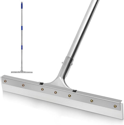 MHM AquaSlide MiniPushPro – 18-Inch Epoxy Squeegee for Shop & Concrete Floors, Tile Floor Wiper with Rubber Blade, Jalador de Agua para Piso
